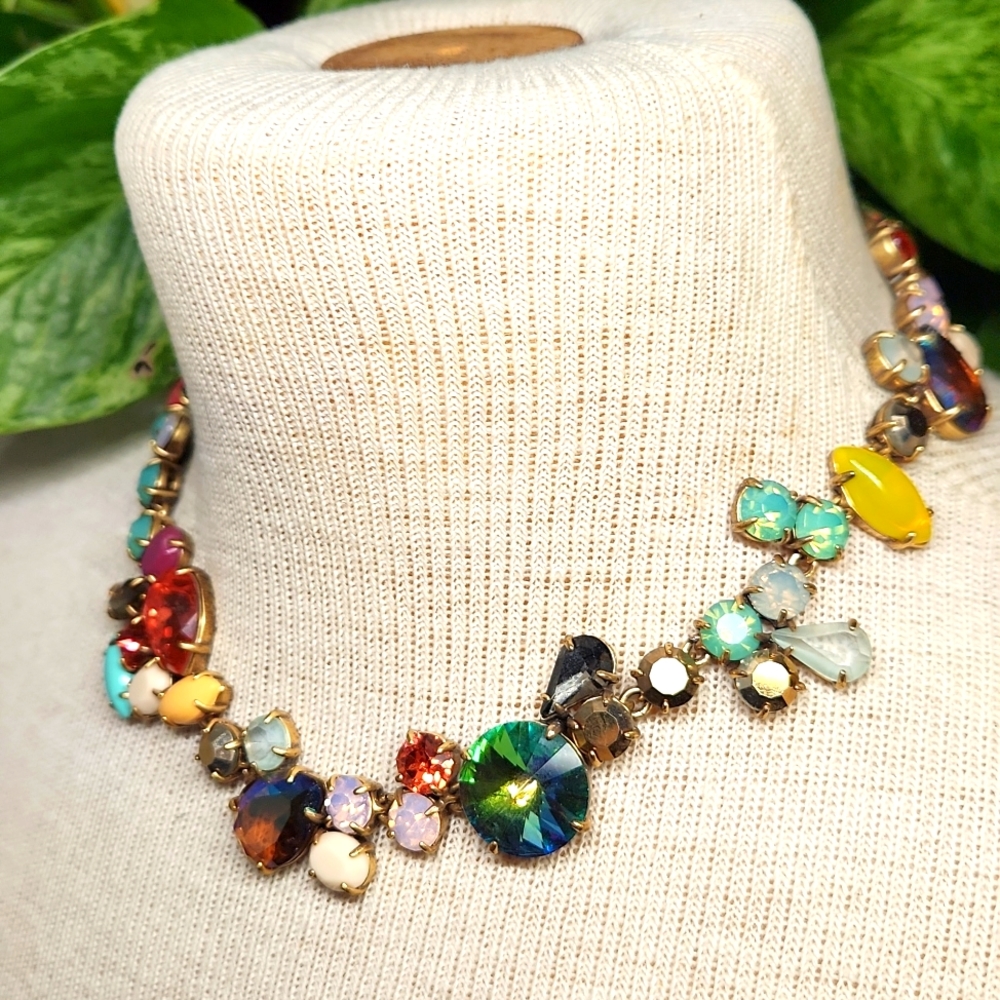 J. Crew Multi-Colored Mindy Statement Necklace - image 2